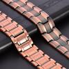 Men's Copper Magnetic Energy Bracelet - Three-Row Design with Negative Ions