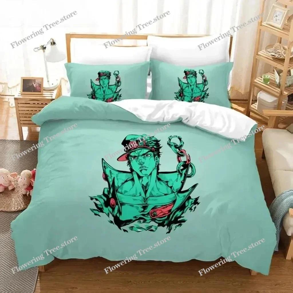 3D tisk Anime JoJo's Bizarre Adventure Jotaro Kujo Povlečení pro kluky a holky Jednolůžko Manželská postel Povlak na peřinu Povlak na polštář Postel Děti Dospělí