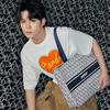 New NERDY Polyester Combo Bag Tote Bag Shopping Bag Handbag Shoulder Bag Unisex Navy Blue PNEF22AA061601