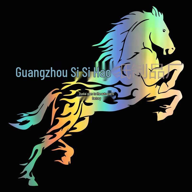 Reflective Galloping Horse Stickers for Cars, Motorcycles & Electric Vehicles