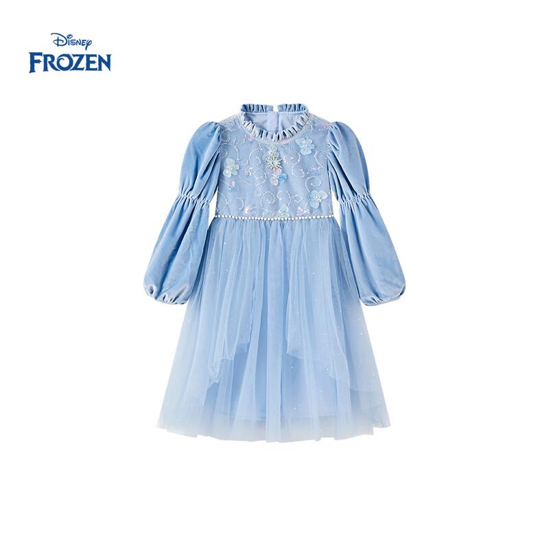 Disney Frozen Elsa Girls' Fake Two-Piece Princess Dress