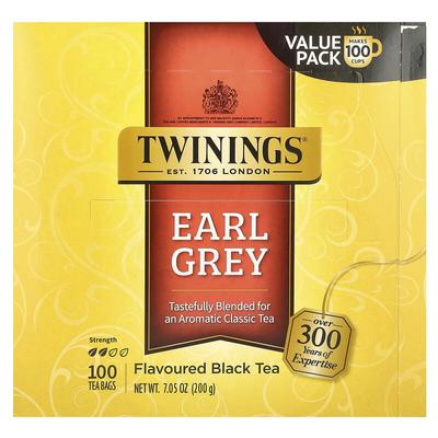 Flavored Black Tea, Earl Grey , 100 Tea Bags, 7.05 Oz (200 G)