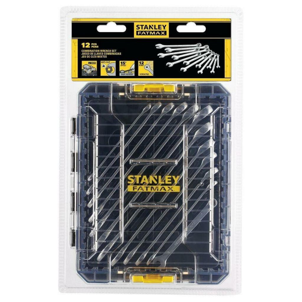 Stanley Pro- Stack Steel Crowfoot Spanner Set (Pack of 12)