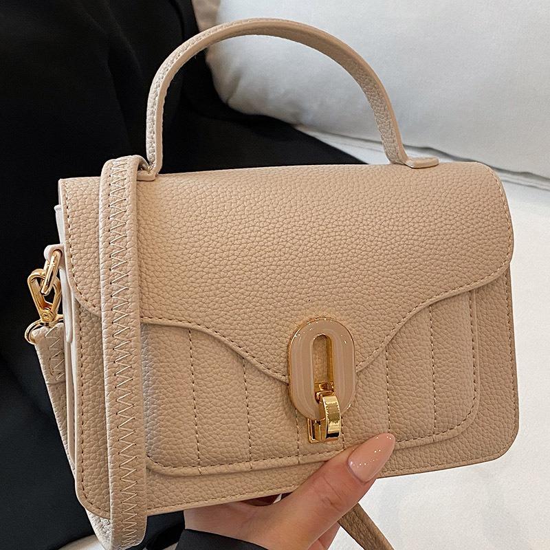 Autumn retro portable small square bag new popular texture commuter shoulder bag fashion messenger women's bag
