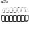7PCS Front Grille Cover Grill Ring Erts Frame Trims Kit 68109865AA for Jeep Compass 2011 2012 2013 2014 2015 2016