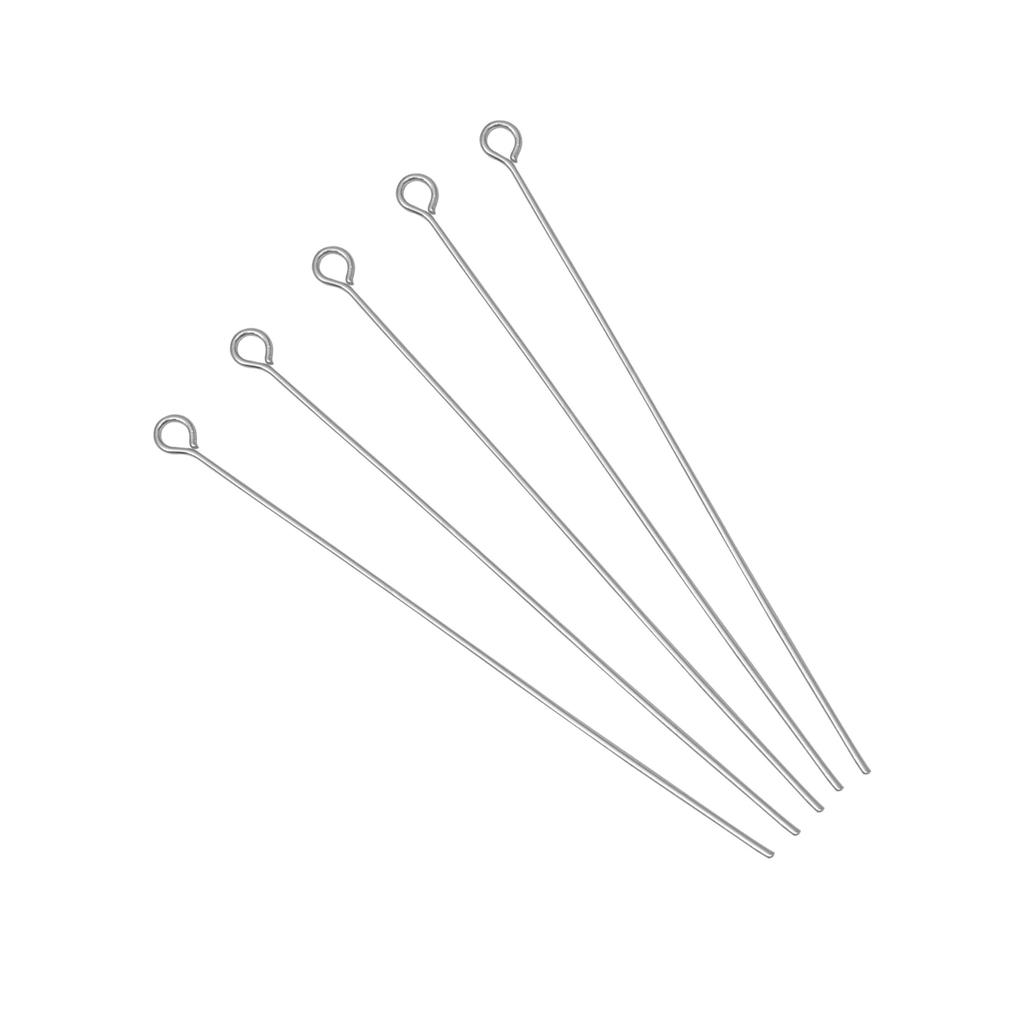 50/100Pcs Stainless Steel 9-Shape Needle Charm Accessories For DIY Necklace Bracelet Jewelry Making