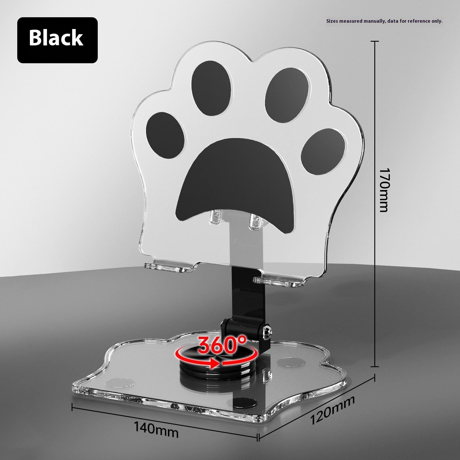 

Cute Cartoon Cat Claw Folding Mobile Phone Holder Desktop Student Dormitory Office Chasing Drama Brush Douyin Suitable for Ipad