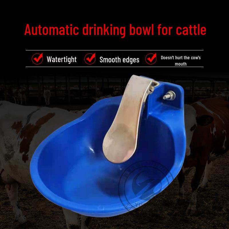 Thickened Plastic Automatic Drinking Bowl for Cattle, Horses, and Donkeys - Large Size Water Trough