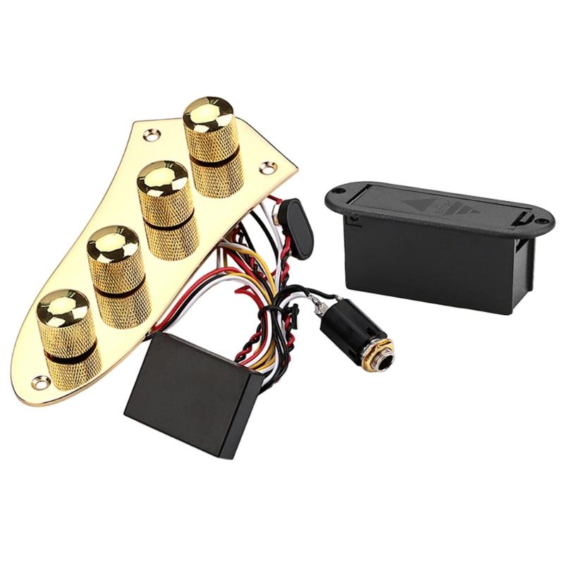 Prewired Control Plate Harness Converter Knobs Replacement Guitar Parts, 4 Way Prewired Loaded Guitar Prewired Harness 1