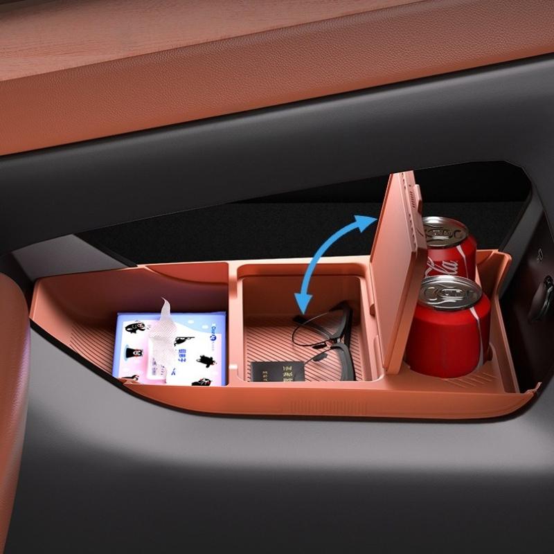 For Geely Galaxy E5 Central Control Lower Layer Storage Armrest Box Silicone Pad Car Interior Modification Voiture Accessories