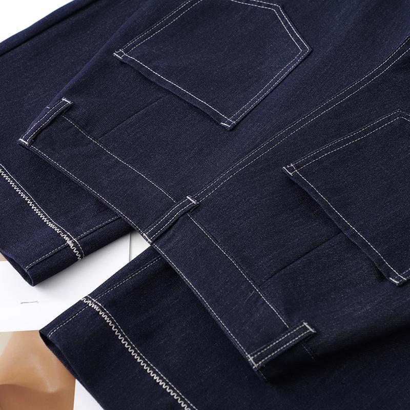 Women's Denim Blue Wide-Leg High-Waist Jeans for Summer 2025