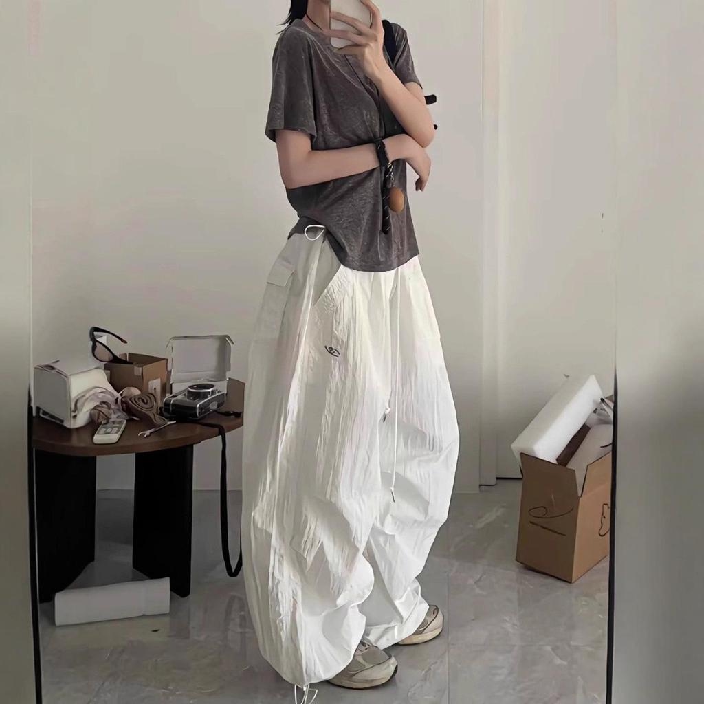 2025 Herbst Damen High-Waist Schnelltrocknende Cargohose | Lockerer, strukturierter Wide-Leg-Stil für einen lässigen Look