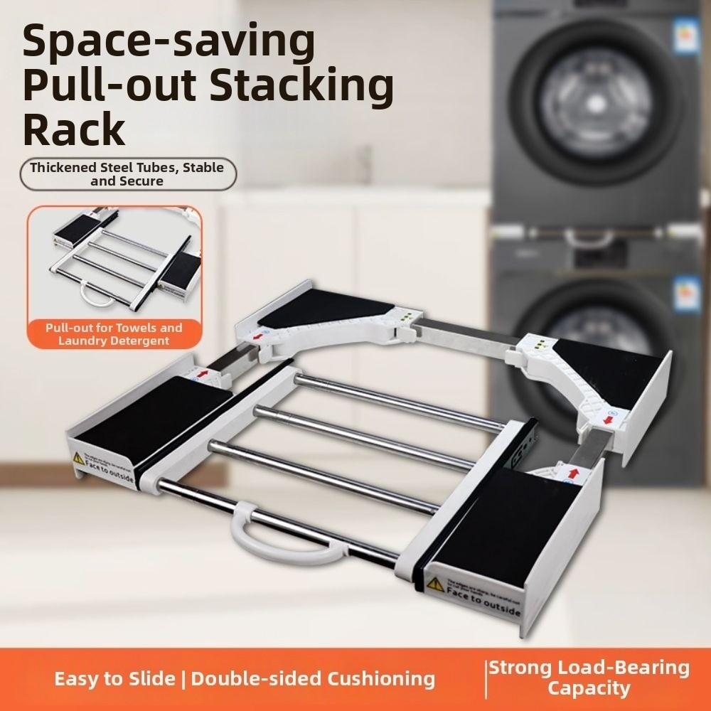 Space-saving Washing Machine Rack Retractable Washing Machine Storage Rack Drying Area