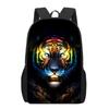 Creative Fiercely Tiger Pattern Backpacks for Girls Boys Children Students Book Bag Teenager Shoulder Rucksack Travel Backpack