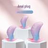 A187 Light Blue Silicone Anal Plug - Soft Travel-Friendly Adult Toy for Flirting and SM Stimulation.