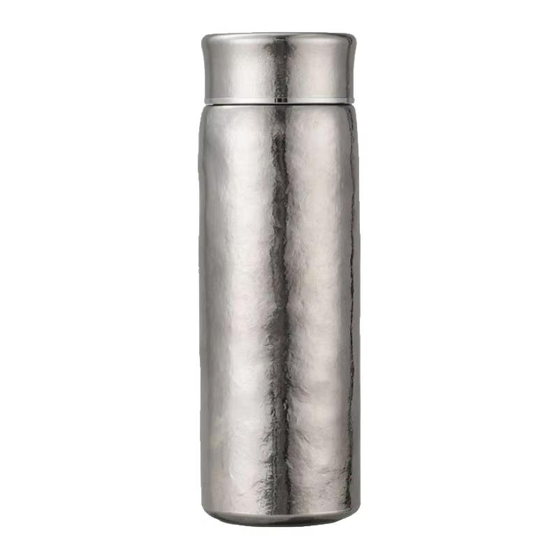 200/300ml Pure Titanium Thermos with Filter, Double Layer Vacuum Flasks,drinkware, Holiday Gifts, Portable Student Water Bottle