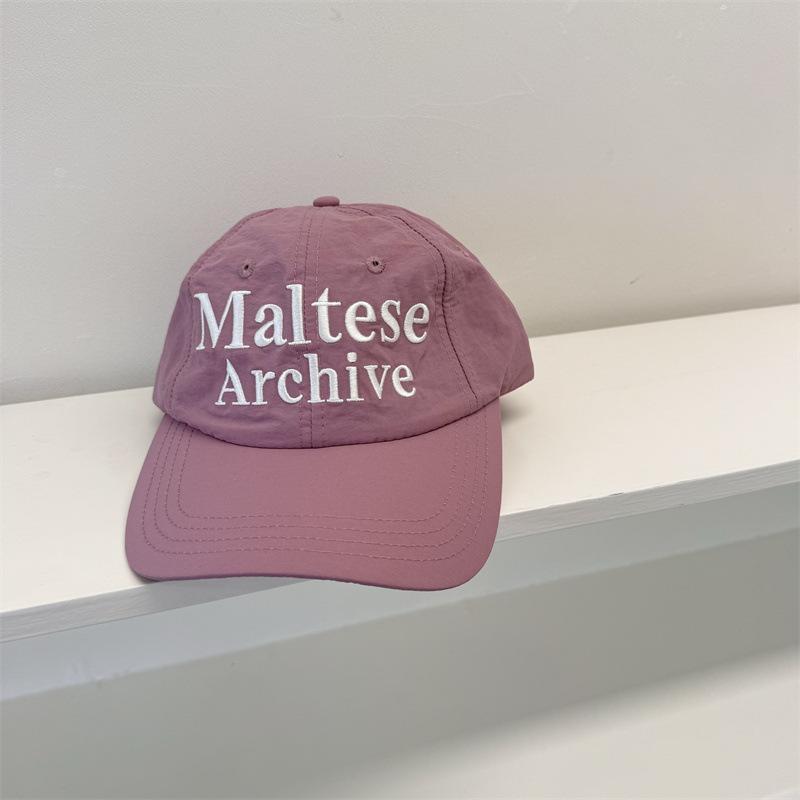 

Quick-Drying Baseball Cap Women s Summer Korean-Style Sun-Proof Letters Embroidered Peaked Cap Tide 56-58cm