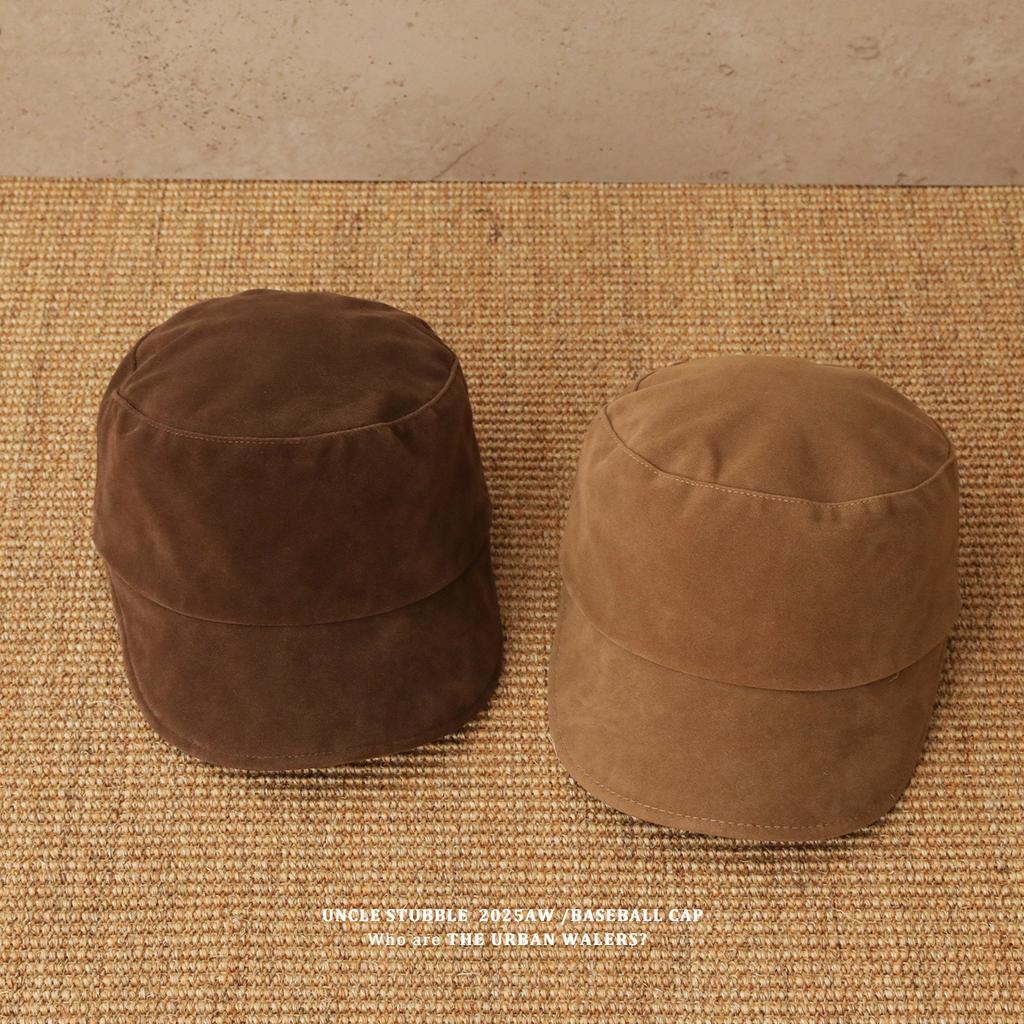 Autumn and Winter Retro Equestrian Hat Korean Style  High End Flat Top Suede Velvet Newsboy Hat  Girls' British Style Beret