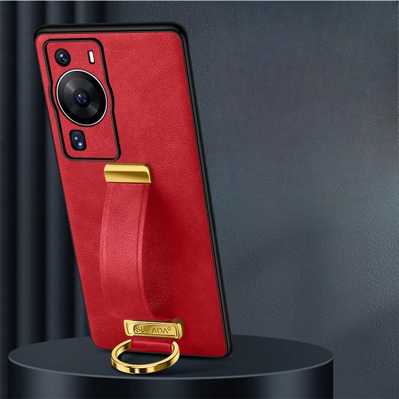 

Подходит для чехла для мобильного телефона Huawei Pura70pro, кольца-подставки, ремешка на запястье P70ultra, противоударного 70por, делового кожаного чехла Huawei Pura 70