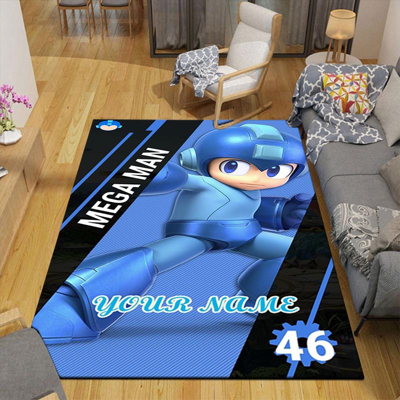 Custom 1Pc Mega Man Adventure Rug Office Carpet Indoor Outdoor Entrance Doormat Nonslip Soft And Comfortable Living Room D2915183