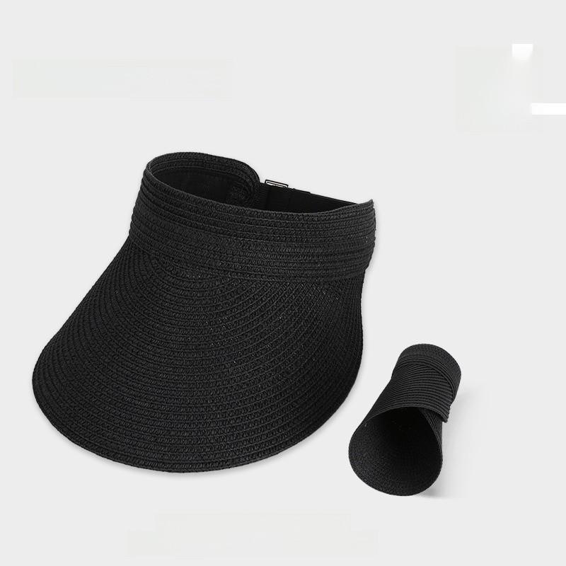 Summer Outdoor Sun Hat With Wide Brim For Women Casual Breathable Straw Hat For Sun Protection