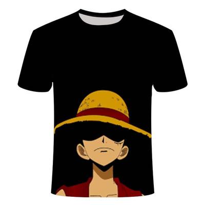 Nové Anime Periferní Protagonista Luffy 3D Tištěné Tričko One Piece Kreslené Pánské Tričko