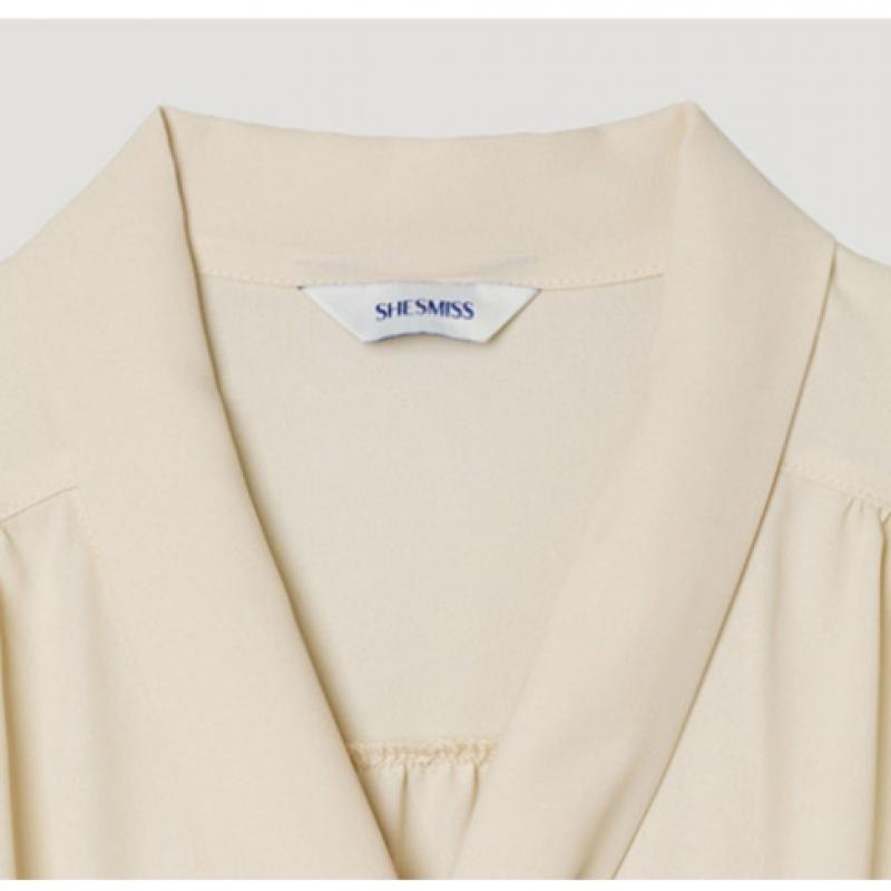 [She S miSS] Signature Tie Neck blouSe Swwblp22010 Lb