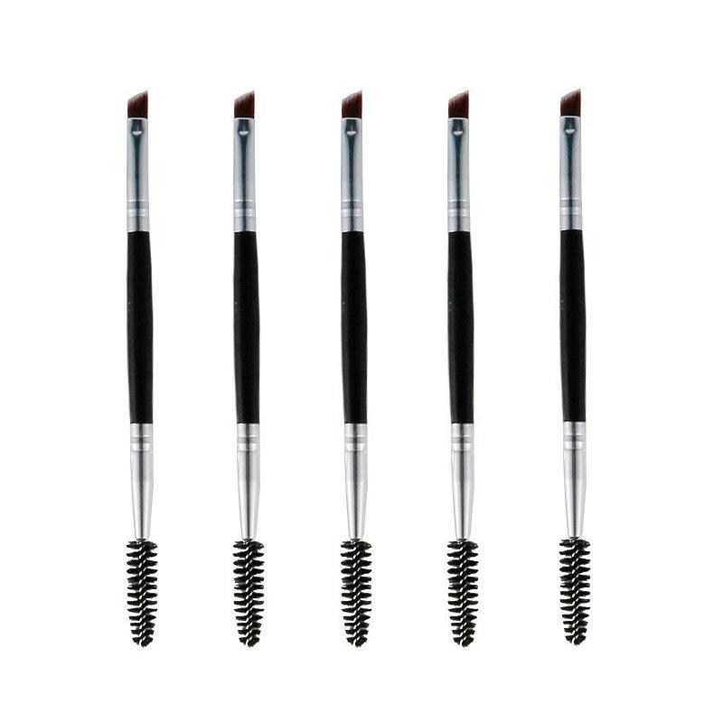 12-Piece Multifunctional Eyebrow Brush Set: Double-Ended, Spiral & Angled for Brows and Lashes