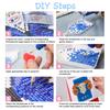 2026 Rhinestone Painting Desk Calendar DIY Handmade Butterfly Constellation Rhinestone Art Drawing Standing Flip Calendar Decoration