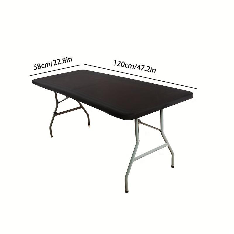 1pc Washable Rectangular Tablecloth for Outdoor Parties and Camping- Foldable, Elastic and Fitted - 4ft/6ft Size Fabric for Home