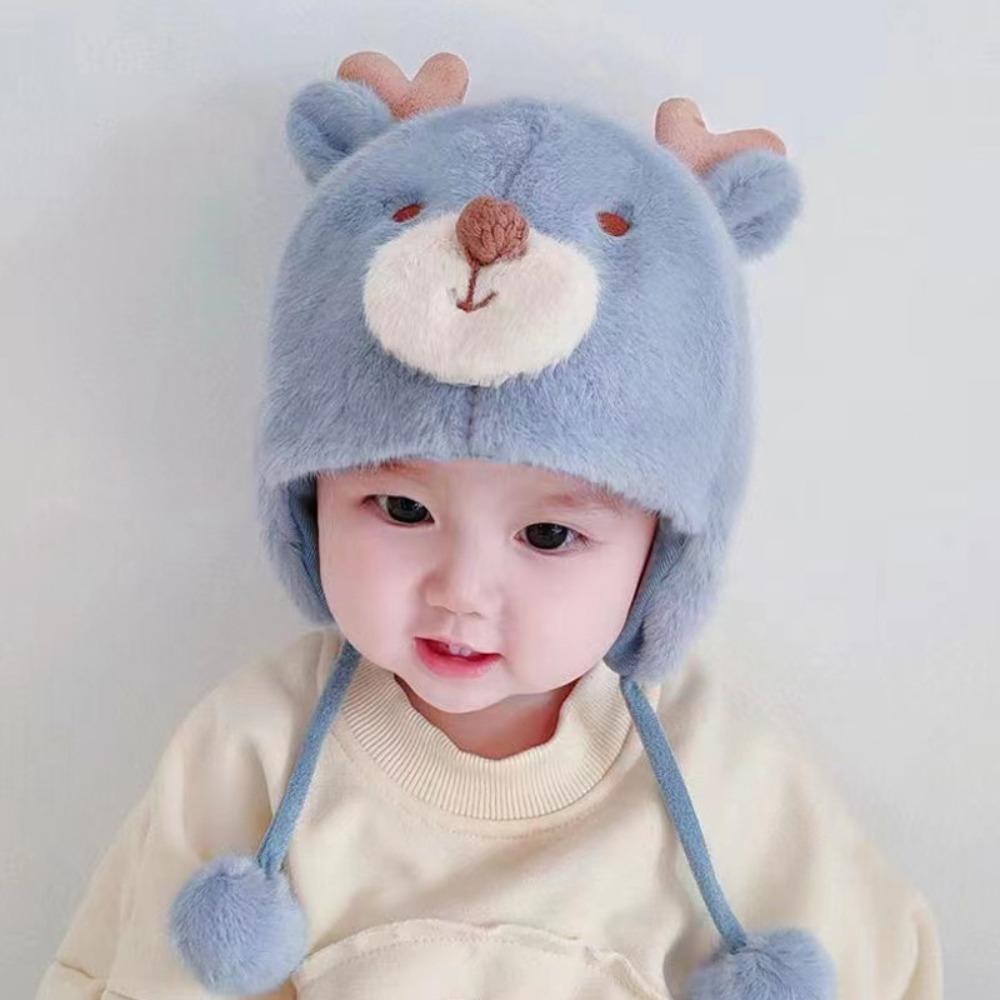 Ear Protection Winter Baby Hat For 2-8 Months Baby Baby Warm Cap Cartoon Infant Beanie Cap  Baby