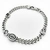 Great Bracelet Interlocking G Current Product Chain Silver AG925 Women 17 Used