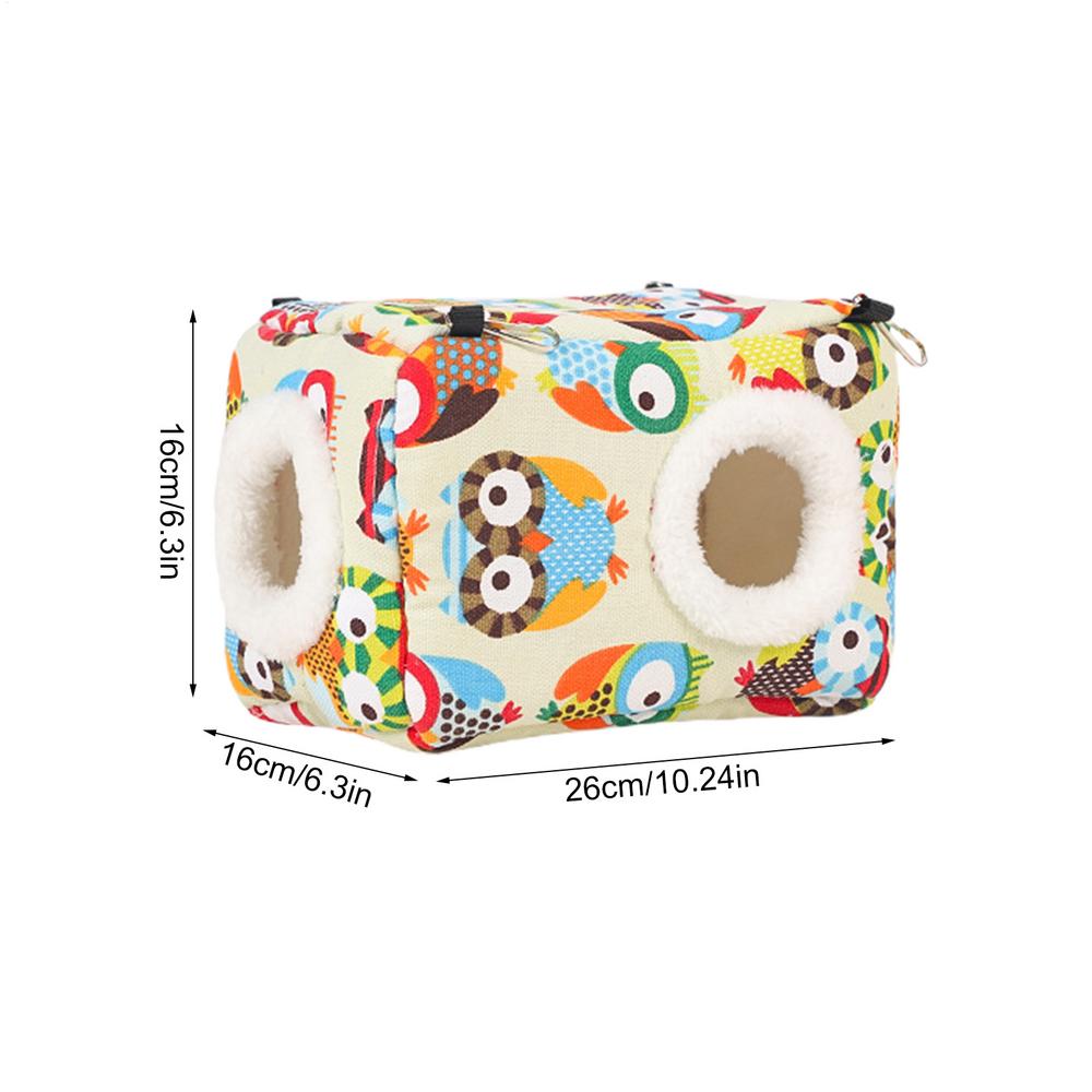 Parrot Warm Nest Thick Bird Bed Warm Snuggle Hut Washable Bird Nest House Parrot Hideway Bed Sleeping Bed For Parrot Parakeet