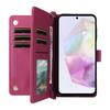 For Samsung Galaxy A26 5G Wallet Case with Shoulder/Wrist Strap Leather Phone Cover Stand