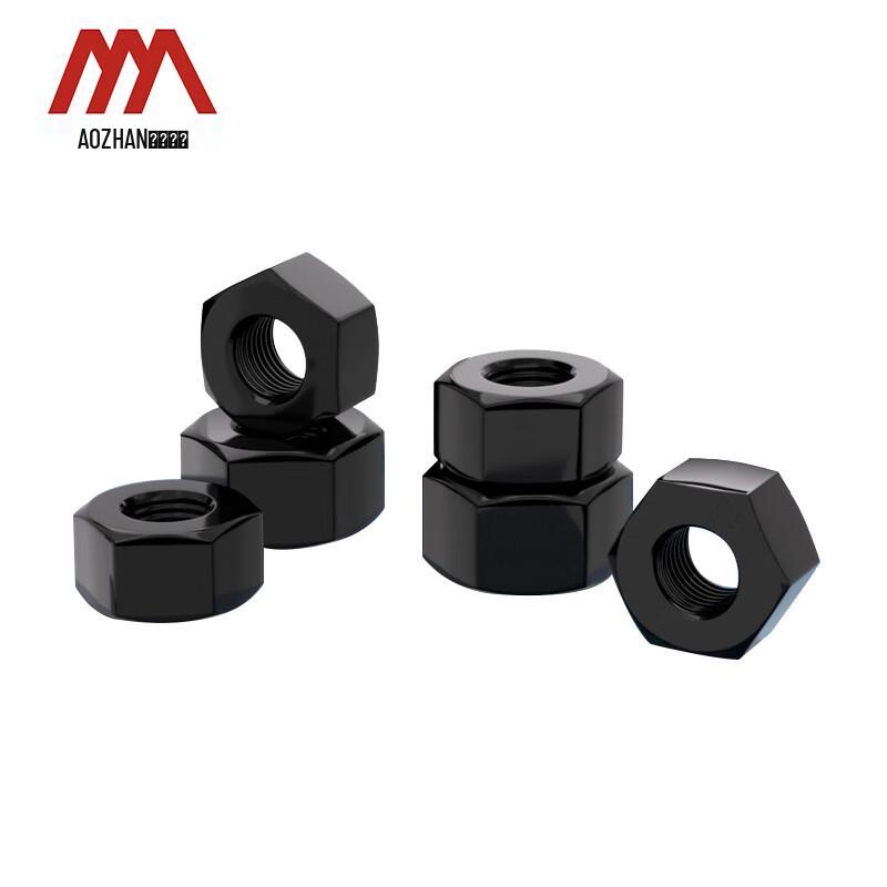 Carbon Steel Grade 10 Blackened Hex Nut