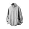 Winter Men Fleece Hoodies Korean Fashion Stand Collar Thick Pullover Man Loose Warm Jacket Liner Man Streetwear Heavy Sweatshirt