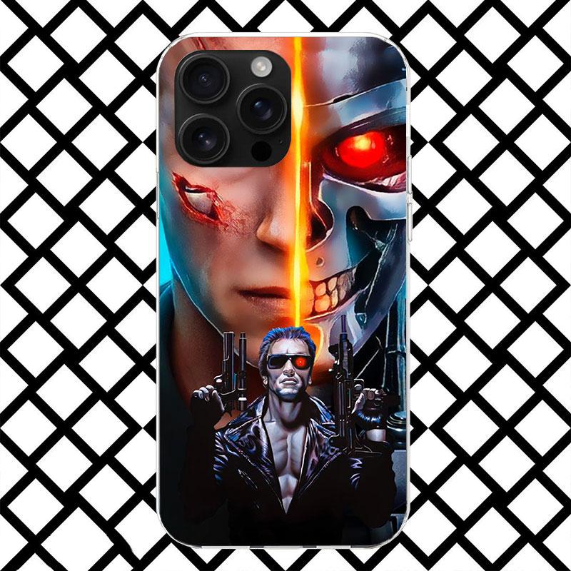 Arnold Schwarzenegger Terminator Pouzdro na telefon pro iPhone 17 Air 16 16E 15 14 Plus 13 Mini 12 11 Pro Max 7 8 + SE 2020 Měkký kryt F