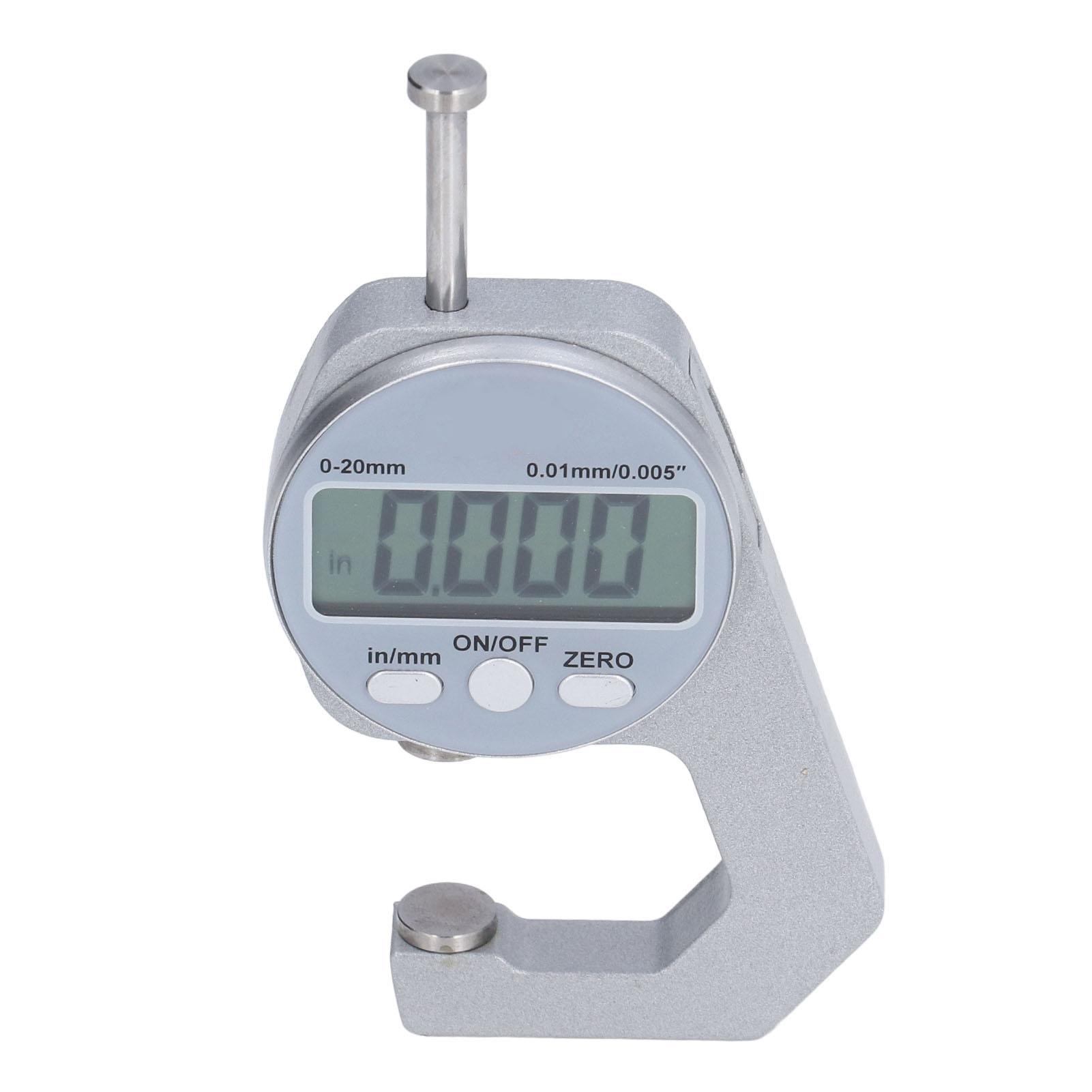 

Digital Thickness Gauge Electronic Caliper Thickness Meter 0‑20mm Range with LCD Digital Display