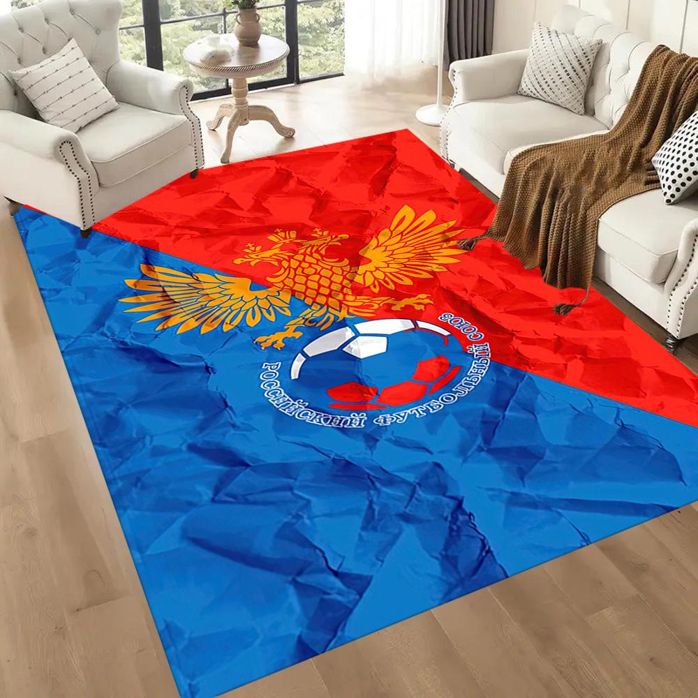 Red-style Russian Emblem Square rugs are a great choice for living rooms, bedrooms, home décor, and as gifts.