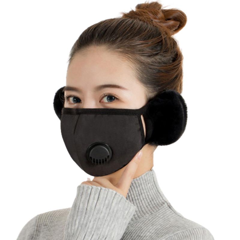 Winter Warm Mask Outdoor Windproof Skiing Cycling Face Mask Ear Scarf Nose Open Breathable Face Cover Neck Warmer