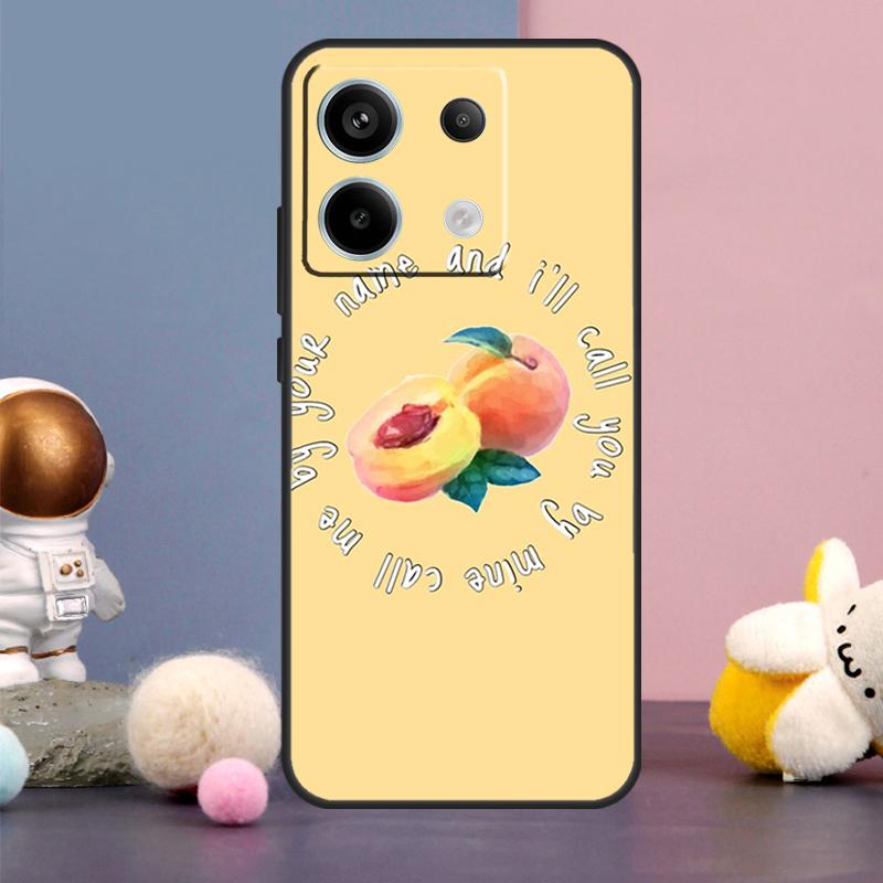 Call Me By Your Name Peach Case For Xiaomi Redmi Note 14 9 10 11 12 13 15 Pro Plus Redmi 15 15C 10C 12C 13C 14C Cover