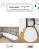 Thickened Imitation Rabbit Fur Irregular Carpet for Bedroom or Living Room