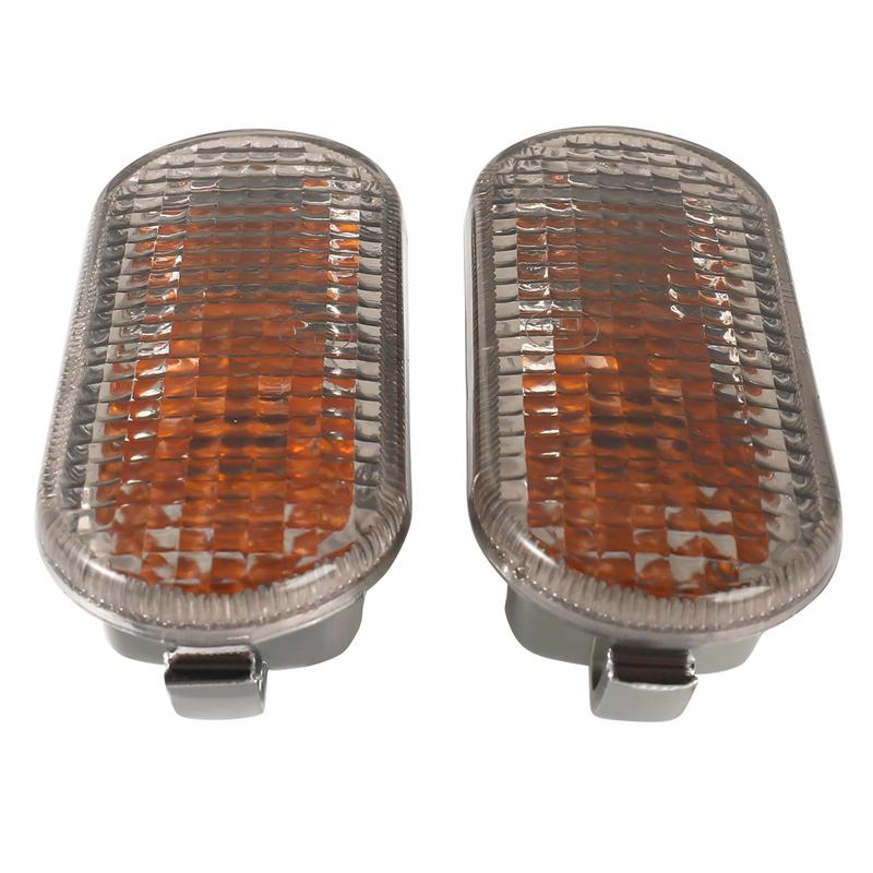 2 Pcs Car Side Marker Turn Signal Light Lens Repeater for VW Golf 4 MK4 1998 - 2006 Caddy 1996-2015 Transporter T5 2003-2015
