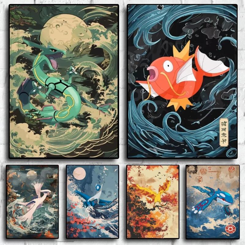 Pokemon Anime Poster HD Canvas Print Home Decor Painting Kids Wall Decoration Living Room Poster Canvas Wall Art