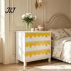 Flexible Corner Decoration for Wardrobe 4Pcs Scalloped Border Wall Decals, Peel and Stick Half Arch Geometric Stickers, Cabinet Edge Decor Semi Circle