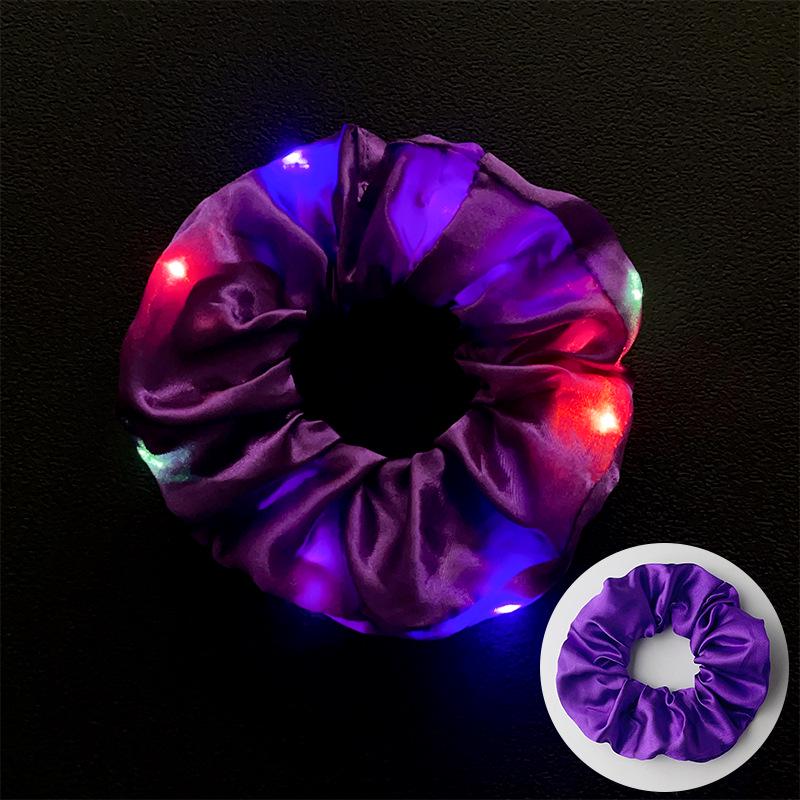 LED Flashing Disco Hair Tie: Glowing Rubber Band for Nightclub Style