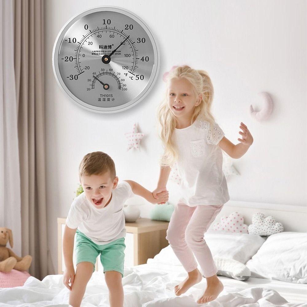 Mechanical Wall Hanging Thermometer Large Numbers Humidity Meter Wireless Hygrometer  Greenhouse