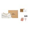 Coach Klare 26 Brand Micro Logo Chain Shoulder Strap Leather Envelope Bag Women Shoulder Bag Chalk-White CBI98-IMCHK