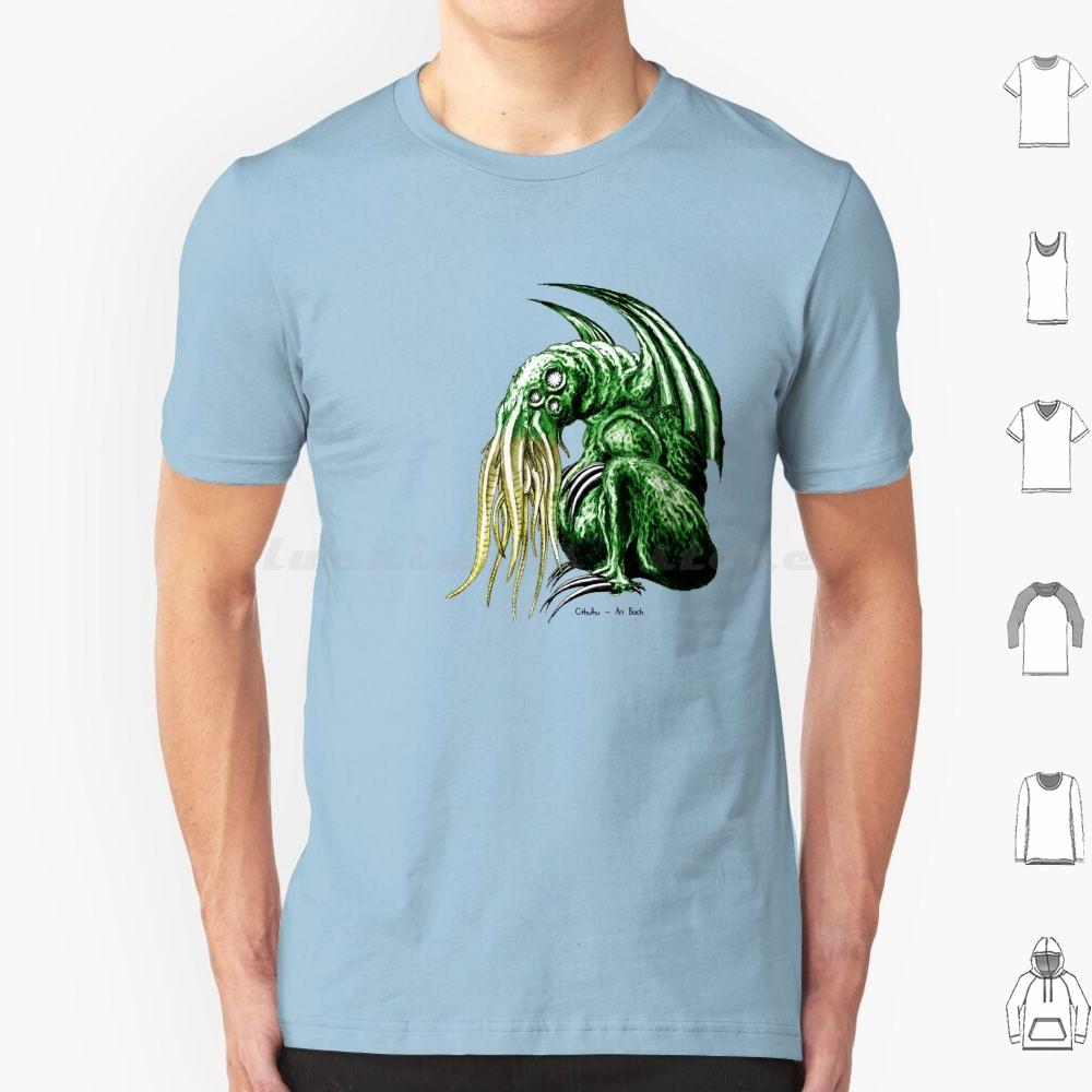 Cthulhu By Ari Bach T Shirt Big Size 100 Cotton Cthulhu Hp Ktulu Cthulhu Mythos Cthulhumythos Ari Bach Aribach S
