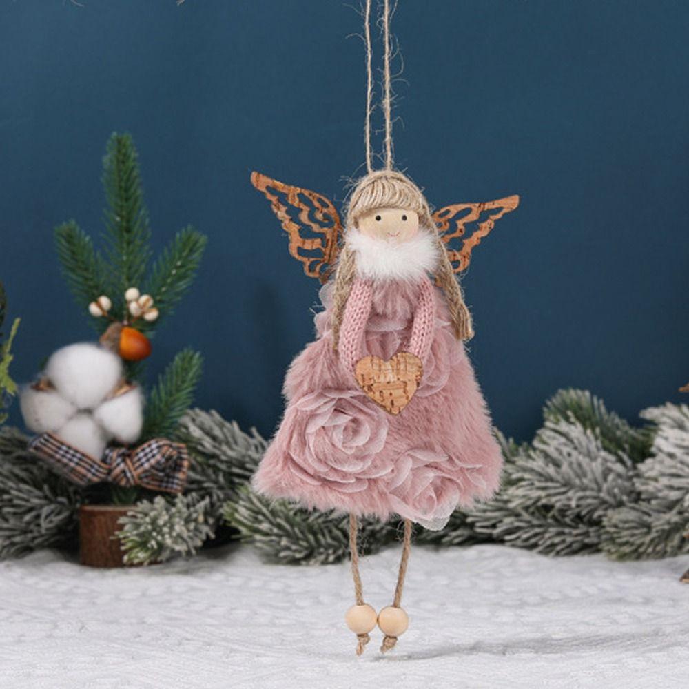 

Подвеска ручной работы «Рождественские крылья для девочки» с изображением ангела из мультфильма «Девушка-ангел», украшения для офиса в отеле